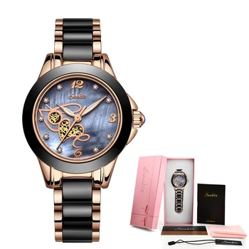 2021 Laikrodžiai Moterų Prabangos Prekės SUNKTA Moteris Laikrodis, Kvarcinis Laikrodis Mados Ponios Laikrodis Reloj Mujer Relogio Feminino