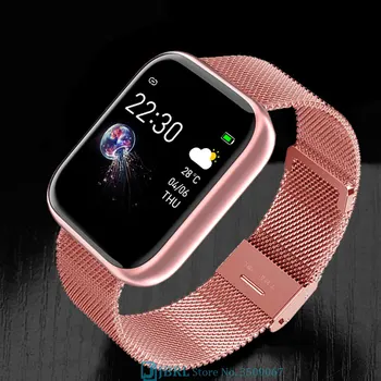 Aikštėje Smartwatch Vyrai Moterys Smart Žiūrėti Visą Palieskite Bluetooth Elektronika Smart Laikrodis Fitness Tracker 