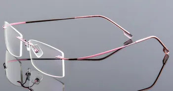 Eyesilove vyrų ultra-light Optiniai akinių rėmeliai Atminties Titano Lydinio Taškus optinis Rėmas Trumparegystė Recepto Akiniai
