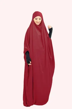 Su Gobtuvu Musulmonų Moterų Suknelė, Hijab Malda Drabužis Jilbab Abaja Ilgai Khimar Pilnas Draudimas Ramadanas Suknelė Abayas Islamo Drabužius Niqab