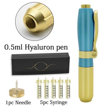 0,5 ml Hialurono Injekcijos Pen Odos Užpildas 0.3 ml Hyaluronpen purkštukas (benzinas) Už Lūpų needleless purkštukai, aukšto slėgio hyaluron Pen