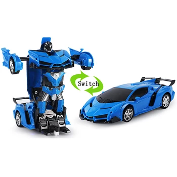1:18 2 1 RC Automobilių Žaislas Transformacijos Robotai Automobilio Vairavimas Transporto priemonių Sportinių Automobilių Modelių Nuotolinio Valdymo Automobilių, RC Žaislo Dovana Berniukams