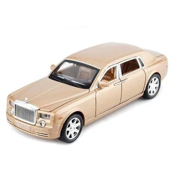 1:24 Masto 20.5 CM Rolls-RoyceS Phantom Pullback Modelis su Garso ir šviesos Diecast Automobilių Mini Žaislų Kolekcijos Dovanos F Vaikas