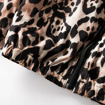 1-7T Vaikiška Mergaitė, Drabužiai Vaikams, Kūdikių Mergaitės Berniukai Striukė Komplektus Leopardas Spausdinti ilgomis Rankovėmis su Gobtuvu Kailis Susiuvimo Outwear
