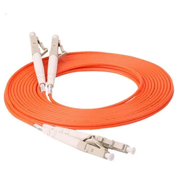 1 Pora LC/UPC-LC/UPC fiber optic patch cord jumper kabelis, multi-mode dvipusis 62.5/125, 10M/15M/20M/30M/35M/50M