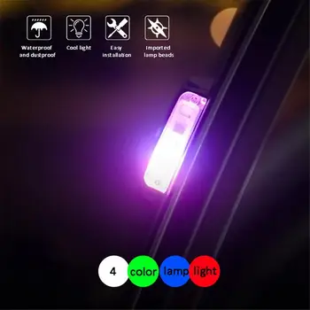 1 Vnt Universalus Automobilio Durelių LED Atidarymo Įspėjamasis Žibintas Saugiai Flash Šviesos, atsparus Vandeniui Belaidžio Stabdžių Collid Signalo Lemputė Voitu Dropship