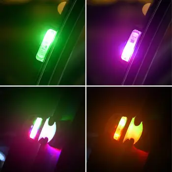 1 Vnt Universalus Automobilio Durelių LED Atidarymo Įspėjamasis Žibintas Saugiai Flash Šviesos, atsparus Vandeniui Belaidžio Stabdžių Collid Signalo Lemputė Voitu Dropship