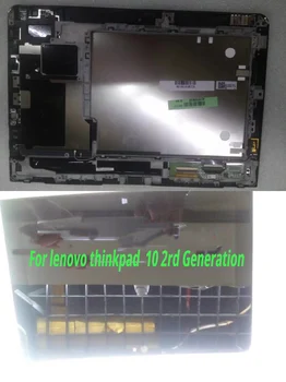 10.1 colių LCD Ekranas su Jutikliniu Ekranu, skaitmeninis keitiklis Su Rėmu Juoda Lenovo Thinkpad 10 B101UAN01.7 Tabletės LCD Ekranas