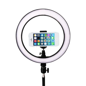 10.2 Colių USB Video Šviesos Pritemdomi LED Selfie Žiedas Šviesos Lempos Stovas Fotoaparato Trikojo Telefono Turėtojas 