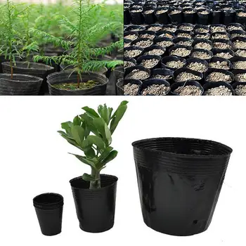 100 vnt Gėlių Vazonai, Plastikiniai Augalų puodą Augalų Medelynas Sodo Vazonas Namų Augalija Įrankiai Sėjamoji augalų puodą
