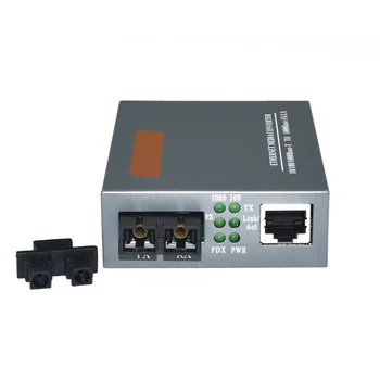 1000Base-SX/LX Netlink HTB-GM-03-SC Skaidulų Optinis media converter Multimode du kartus Optinis RJ45 2KM Pluošto radijo stotelė