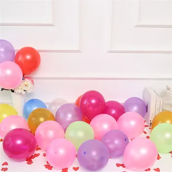 100vnt/daug 10inch gimtadieniu, Baltos spalvos Lateksiniai Balionai Oro Kamuoliai, Pripučiami Vestuvių, gimtadienio dekoracijas vaikų globos Žaislai