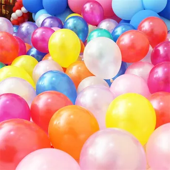 100vnt/daug 10inch gimtadieniu, Baltos spalvos Lateksiniai Balionai Oro Kamuoliai, Pripučiami Vestuvių, gimtadienio dekoracijas vaikų globos Žaislai