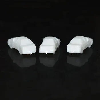 100vnt modelio automobilių rinkiniai masto automobilių modeliai 1:250 baltas mini plastiko modelio automobilių
