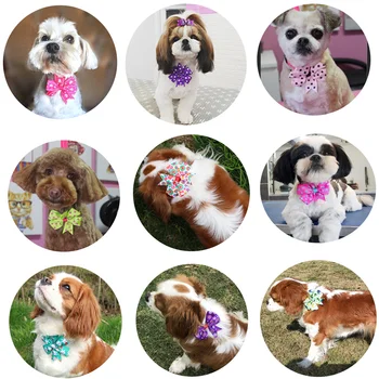 100vnt Pet peteliškę Pavasarį Šunų Reikmenys, Naminių gyvūnų Prekių Mažų Šunų Kačių Bowtie Apykaklės Mielas naminių Gyvūnėlių priežiūros Produktai