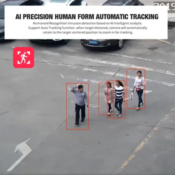 1080P AI Auto Stebėjimo PTZ) IP Camera POE 30X Zoom AI, Žmogaus Kūno, Veido Priartinimas Programavimo Šablonus Patruliuoja PTZ Kamera Lauko