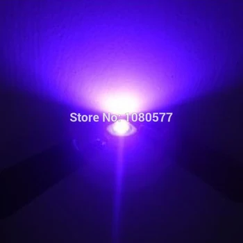 10vnt-100vnt 3W UV Didelės Galios LED Šviesos Karoliukai Ultra Violetinė Violetinė LED Lustas 360nm 365nm 370nm 380nm 390nm 395nm 400nm 405nm 430nm