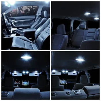 10vnt Balta Canbus Automobilio LED Lemputės Interjero Paketas Rinkinys 2007-Jeep Patriot Žemėlapis Dome Skaityti Kamieno Licencijos numerio ženklo apšvietimo Žibintas