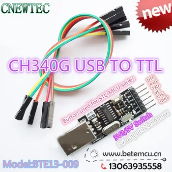 10VNT CH340G CH340 Serial Konverteris USB 2.0 Į TTL 6PIN Modulis mini PRO, o ne CP2104 CP2102 PL-2303HX
