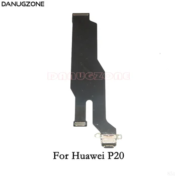 10VNT/Daug Huawei P20 / P20 PRO P20PRO USB Įkrovimo Lizdas Dokas Lizdo Prijunkite Įkrovimo lizdas Jungtis, Flex Kabelis