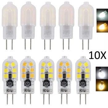 10vnt/Daug Mini G4, LED Lemputė SMD 3W 2835 Lampada LED Lemputė Pakeis 25W Halogeninės Lempos, Šviesos AC/DC12V AC220V Namų Apšvietimas