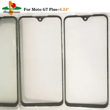 10vnt\daug Motorola Moto G7 / G7 Play / G7 Plius /G7 Galia Priekinio Stiklo Jutiklinis Ekranas LCD Išorinis Skydas Stiklo Lęšio Pakeitimo