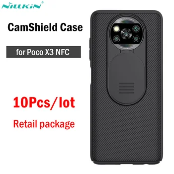 10vnt/daug Nillkin CamShield Atveju Xiaomi Pocophone Poco X3 NFC Padengti 6.67