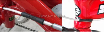 10vnt dviračių stabdžių kabelis, apsauginė mova vamzdžio atveju derailleur shift kabelis raštas korpuso dangtį už dviračio rėmo vadovas