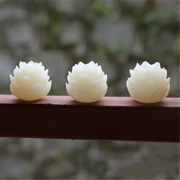 10VNT Lotus Ranka Raižyti Balta 5 Sluoksnių Bodhi Sėklos Granulių PASIDARYK pats Reikmenys, Papuošalai, Namų Puošybai Amatų