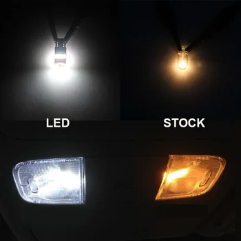 12Pcs Balta Canbus LED Lempos, Interjero Dome Žemėlapio Skaitymo Lemputės Lemputės Rinkinys 2012-2016 Audi A6 C7 Duris Krovinių Šviesos