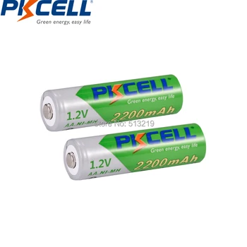 12Pcs PKCELL 1.2 V Ni-MH AA 2200mAh LSD Įkrovimo Baterija (akumuliatorius Žemas savaiminio išsikrovimo 2A Baterias baterijos, fotoaparato blykstė