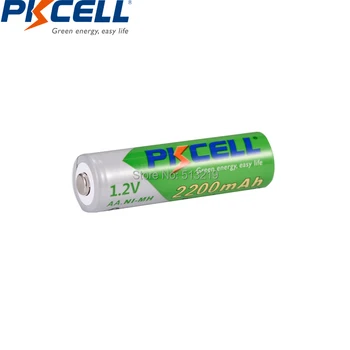 12Pcs PKCELL 1.2 V Ni-MH AA 2200mAh LSD Įkrovimo Baterija (akumuliatorius Žemas savaiminio išsikrovimo 2A Baterias baterijos, fotoaparato blykstė