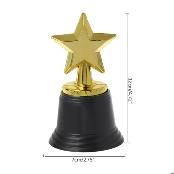 12PCS Star Gold Award Trofėjų 4.5