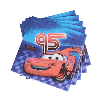 162Pcs/Daug Disney Animacinių filmų Žaibas McQueen Automobilių Tema Vienkartiniai Taurės Plokštė Gimtadienio Dekoracija Stalo Reikmenys Vaikas