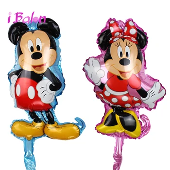 16inch Mickey Minnie Galvą Folija Balionai 50pcs Disney Animacinių filmų Oro Baloes Gimtadienio Mickey Mouse Dekoracijos Vaikams, Žaislai, Dovanos