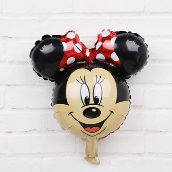 16inch Mickey Minnie Galvą Folija Balionai 50pcs Disney Animacinių filmų Oro Baloes Gimtadienio Mickey Mouse Dekoracijos Vaikams, Žaislai, Dovanos