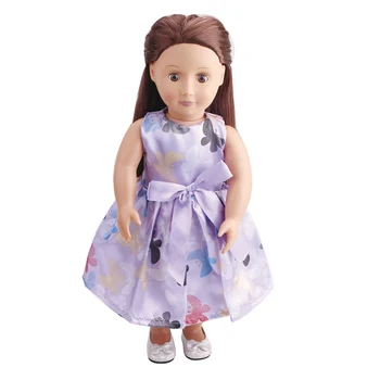 18 colių Mergaičių lėlės desso Princesė lankas spausdinti vakare gown Amerikos naujagimių sijonas žaislai tinkami 43 cm kūdikių lėlės c209