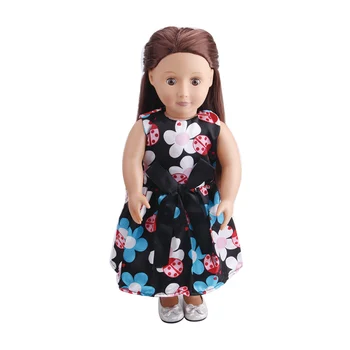 18 colių Mergaičių lėlės desso Princesė lankas spausdinti vakare gown Amerikos naujagimių sijonas žaislai tinkami 43 cm kūdikių lėlės c209