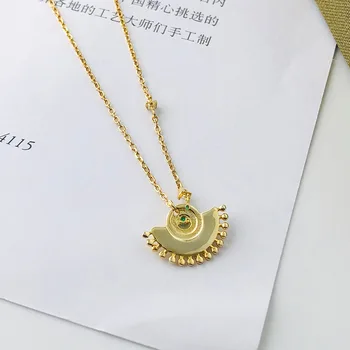 18k Aukso Cirkonis Karoliai & Pakabučiai 925 Sterlingas Sidabro Karoliai Moterų Grandinės Fine Jewelry Aukštos Kokybės Flyleaf