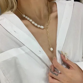 18K Auksu Nekilnojamojo Gėlavandenių Perlų Vėrinį Aukštos Kokybės Elegantiškas Choker Moterų Fine Jewelry