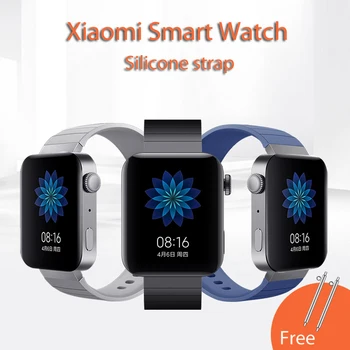 18mm minkšto Silikono Dirželis Xiaomi Smart Watch band pakeisti Apyrankę mi žiūrėti dirželis, Reikmenys