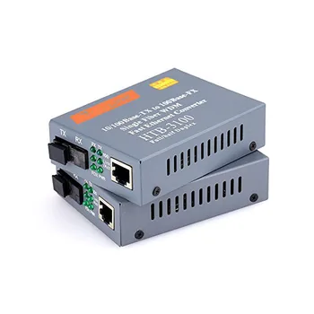 1pair HTB-3100AB 10/100M Base-TX Ethernet Optinio Pluošto Media Converter Vieną Singlemode Pluošto Konverteris 25 km SC 10/100M