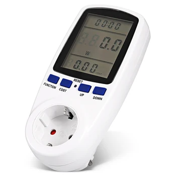 1pc Elektroninis Galios Analizatorius Skaitmeninis Wattmeter Galios Matuoklis Energijos Skaitiklio Įtampos Wattmeter ES prijunkite Matavimo Lizdo, Lizdas