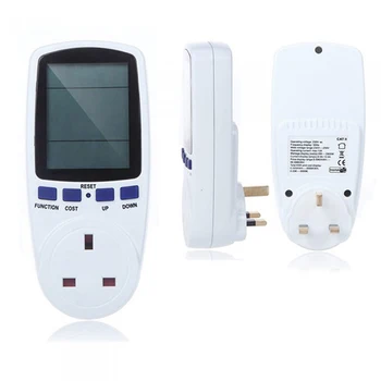 1pc Elektroninis Galios Analizatorius Skaitmeninis Wattmeter Galios Matuoklis Energijos Skaitiklio Įtampos Wattmeter ES prijunkite Matavimo Lizdo, Lizdas