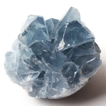 1Pc Gamtos Mėlyna Celestite Kristalų Druzy Grupių Dangus Mėlynas Geode Mineralinių Pavyzdį Iš Madagaskaro