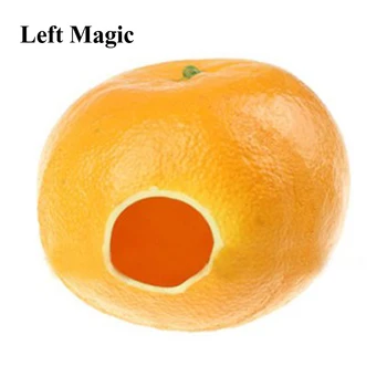1pc Gumos Netikrą Oranžinės spalvos Šilko Orange Vanishing/Pasirodo Magija Gudrybės Etape Gatvės Gudrybė Rekvizitai Priedai Mentalism Magie