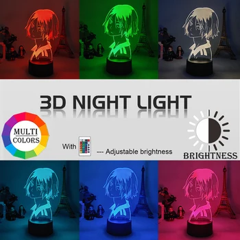 1pc LED Spalvinga Naktį Šviesa 6 Spalvų Touch Kontrolę, Naktį Šviesos Vaikai Miegamojo Dekoras, Šviesos, Animacinių filmų Lempos vidaus Apdaila