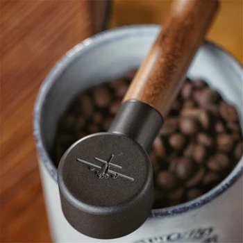 1Pcs Natūralios Medienos Kavos pupelės Šaukštai Scoop Kavos Arbatos Mažas Cukraus Druskos stalo įrankiai Medienos Šaukštai Įrankiai, Virtuvės Reikmenys