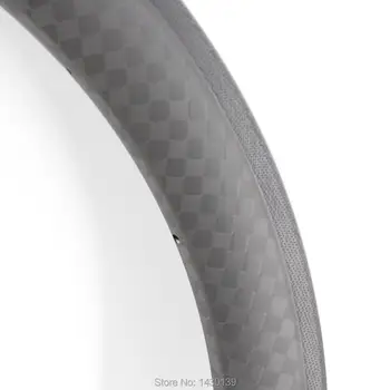 1Pcs Naujas 700C 50mm kniedė, skirta ratlankio šviesos Kelių dviračių matt 12K visas anglies pluošto dviračių ratų ratlankio 20.5 23 25mm pločio Nemokamas pristatymas