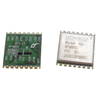 1PCS RFM95C RFM95 RF gavimo modulis LoRa. / FSK itin mažas energijos suvartojimas 868MHZ / 915MHZ praėjo FCC certification